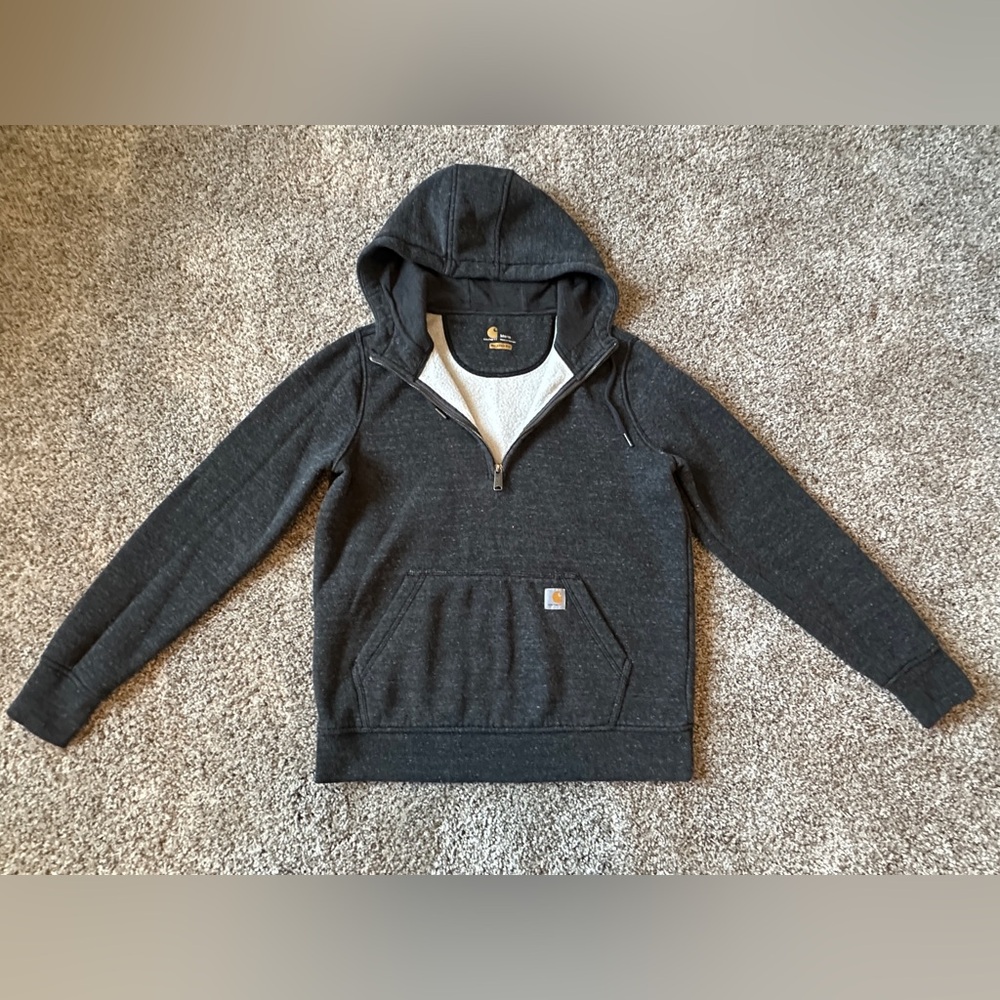 Carhartt Women’s Quarter-Zip Sweatshirt – Size M, Pocket